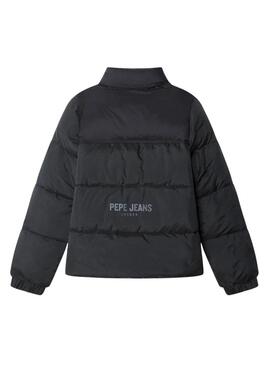 Giacca trapuntata Pepe Jeans Cash nera per bambino.