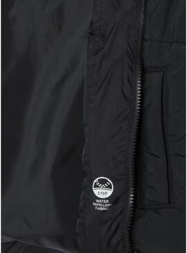 Giacca trapuntata Pepe Jeans Cash nera per bambino.