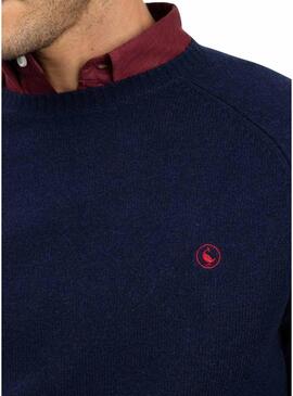 Maglia in lana merino blu El Ganso per uomo