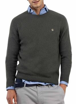 Maglia El Ganso in lana merino verde per uomo