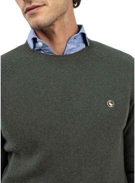 Maglia El Ganso in lana merino verde per uomo