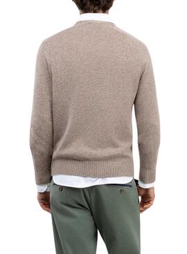 Maglione El Ganso in lana merino beige per uomo