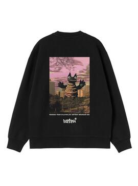 Felpa Carhartt Wip nera per donna.