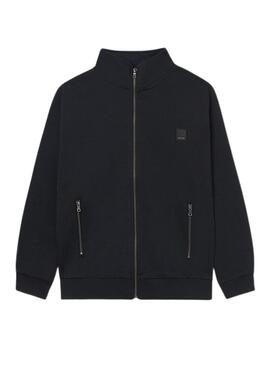 Giacca in maglia nera Mayoral punto smart per bambino.