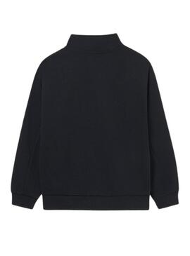 Giacca in maglia nera Mayoral punto smart per bambino.