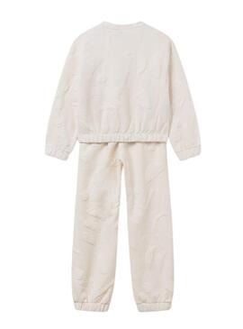 Tuta Mayoral imbottita beige per bambina