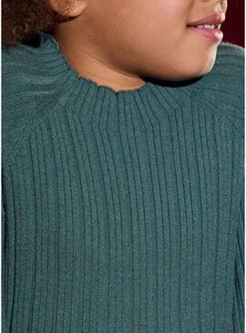 Maglietta Mayoral Tricot verde per ragazza