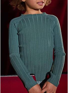 Maglietta Mayoral Tricot verde per ragazza