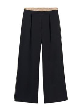 Pantaloni Mayoral neri a gamba larga per bambina