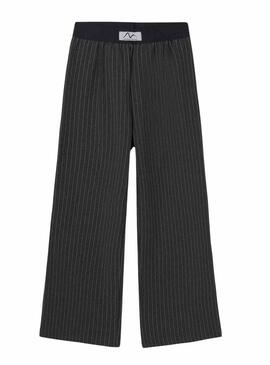 Pantaloni Mayoral a righe diplomatiche nere per bambina