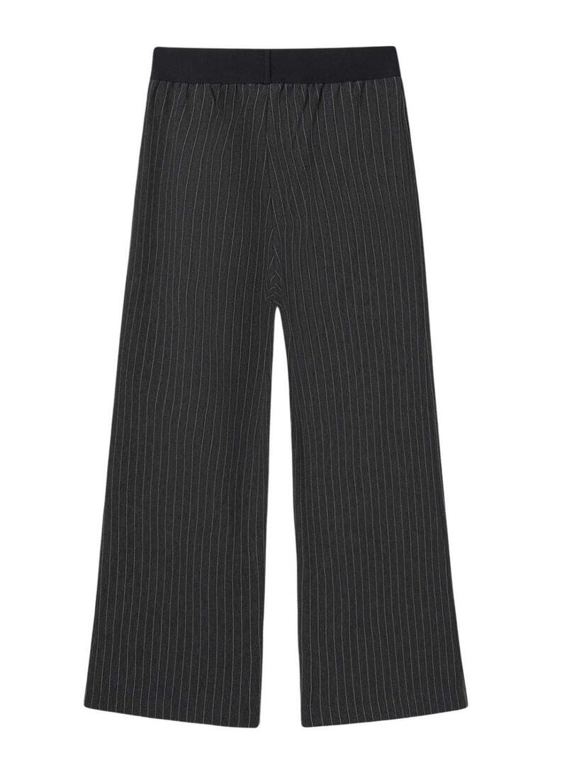 Pantaloni Mayoral a righe diplomatiche nere per bambina