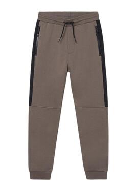 Pantaloni Mayoral jogger marrone per bambino