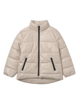 Cappotto imbottito Mayoral beige per bambina