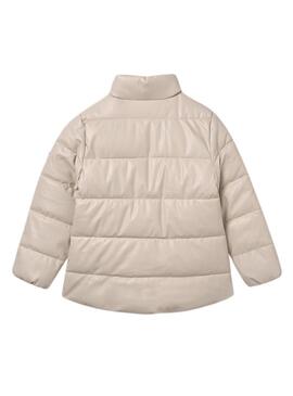 Cappotto imbottito Mayoral beige per bambina