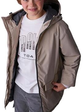 Parka Mayoral Caliza beige per bambino