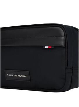 Necesser Tommy Hilfiger in nylon nero per uomo