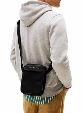 Borsa Tommy Hilfiger Foundation nera per uomo
