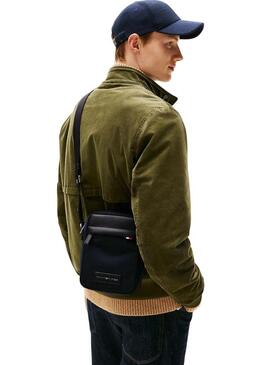 Borsa Tommy Hilfiger Mini Reporter nera per uomo