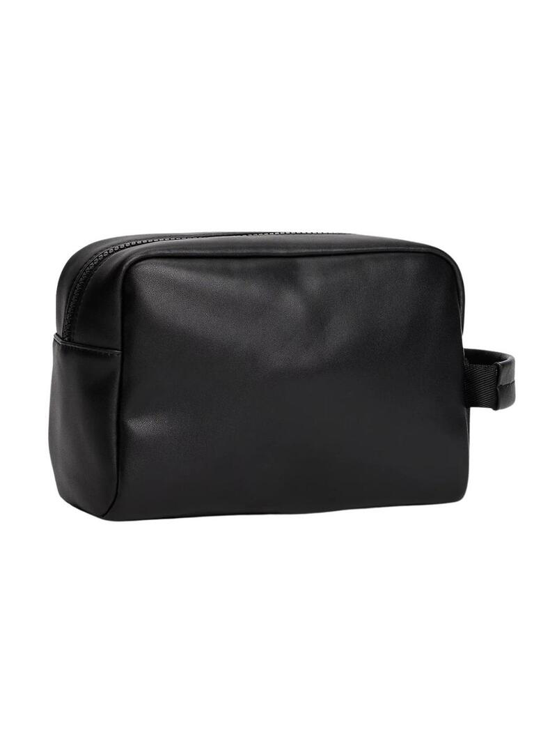 Necessaire Tommy Jeans Linear logo nero per uomo