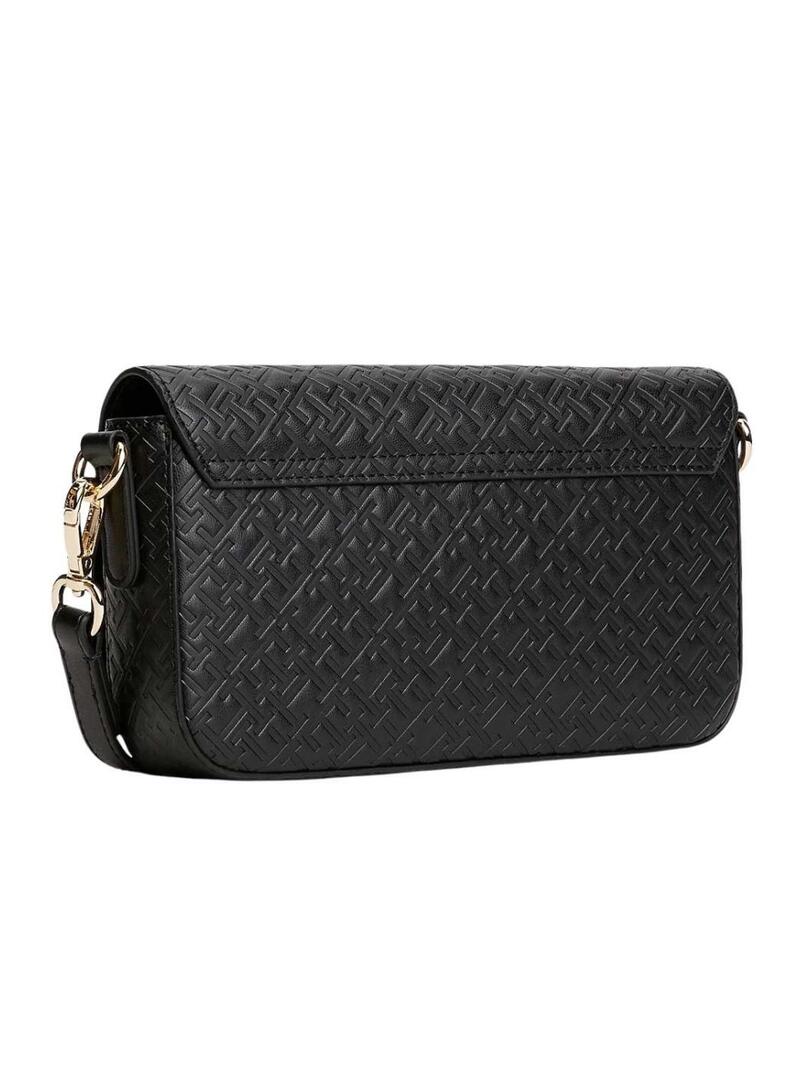 Borsa a tracolla Tommy Hilfiger Icon nera per donna