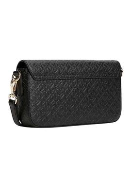 Borsa a tracolla Tommy Hilfiger Icon nera per donna