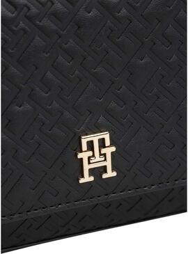 Borsa a tracolla Tommy Hilfiger Icon nera per donna