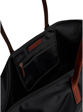 Borsa Tommy Hilfiger maxi tote in nylon nero per donna