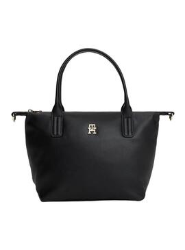 Borsa Tommy Hilfiger mini tote nera per donna.