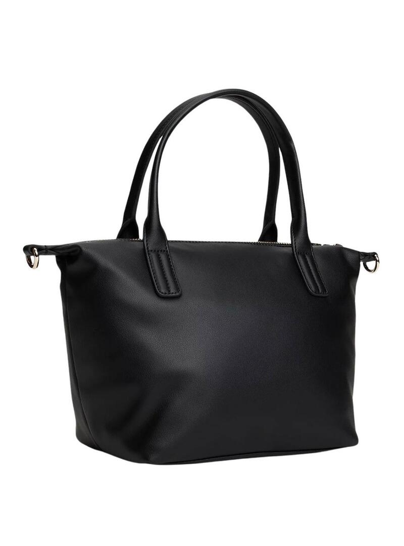 Borsa Tommy Hilfiger mini tote nera per donna.