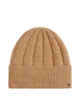 Cappello di lana Tommy Hilfiger Fluffy beige per donna