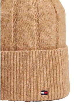 Cappello di lana Tommy Hilfiger Fluffy beige per donna