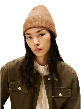 Cappello di lana Tommy Hilfiger Fluffy beige per donna
