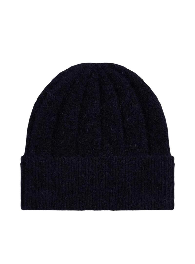 Cappello in lana Tommy Hilfiger Fluffy blu scuro per donna