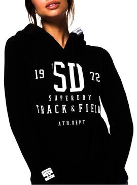 Felpe Superdry Track and Field Black Donna