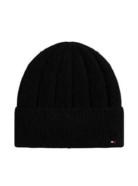 Cappello di lana Tommy Hilfiger Fluffy nero per donna