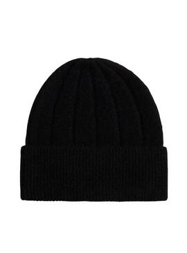 Cappello di lana Tommy Hilfiger Fluffy nero per donna