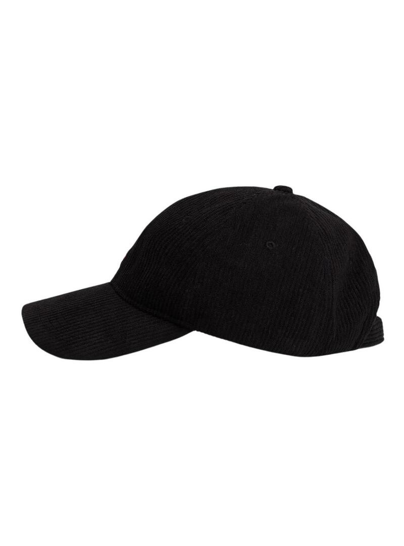 Cappello Tommy Hilfiger Flag in velluto a coste nero per uomo
