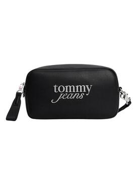 Borsa Tommy Jeans Camera Serif nera per donna.