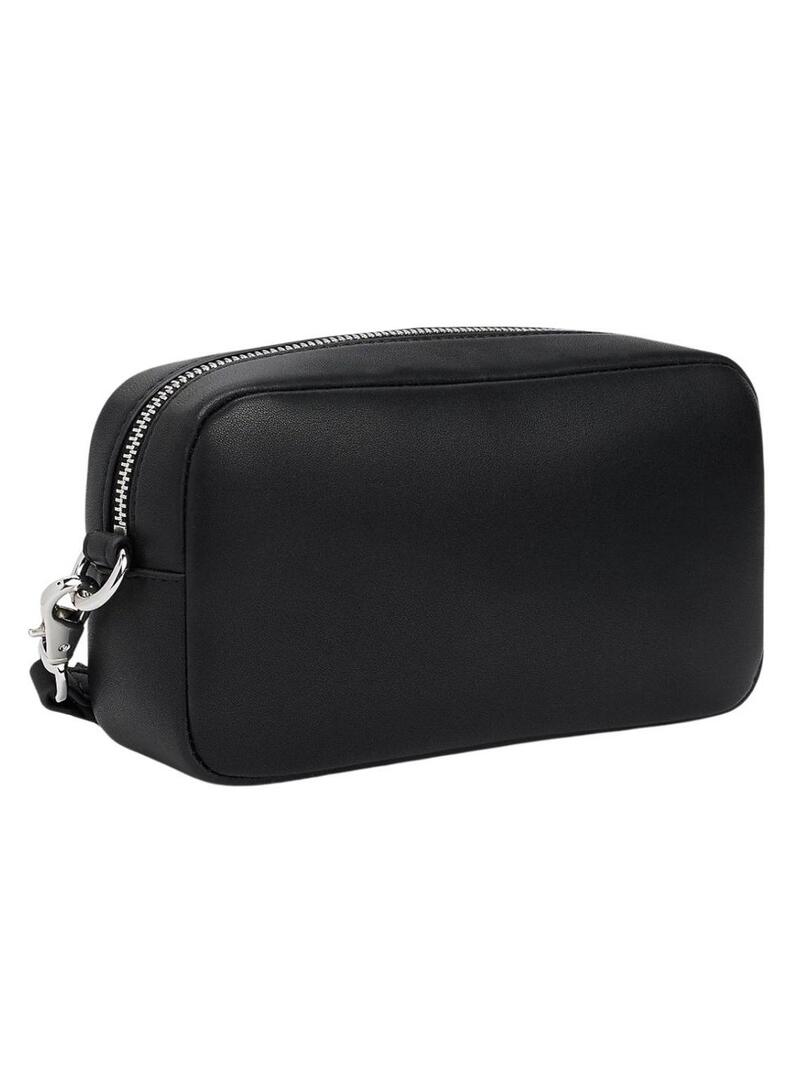 Borsa Tommy Jeans Camera Serif nera per donna.