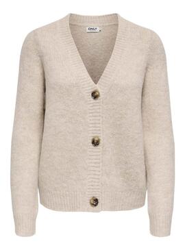 Maglione in maglia ONLY Zoey beige per donna