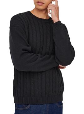 Maglia Only and Sons Lamard blu scuro per uomo