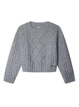 Maglia Pepe Jeans Baela grigia per bambina