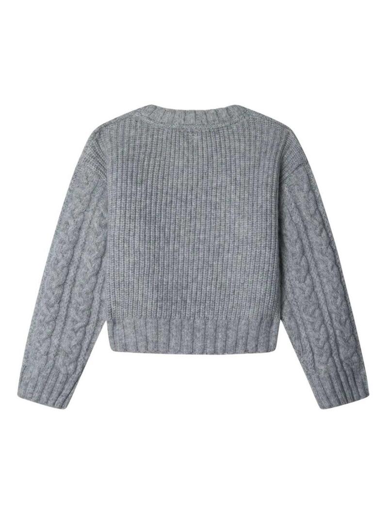 Maglia Pepe Jeans Baela grigia per bambina