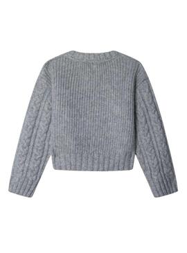 Maglia Pepe Jeans Baela grigia per bambina