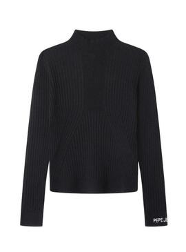 Maglia Pepe Jeans Brielle nera per bambina