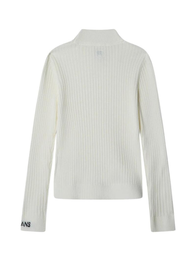 Maglia Pepe Jeans Brielle bianca per bambina