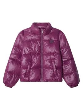 Giacca Pepe Jeans Essie trapuntata viola per ragazze