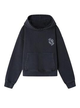 Felpa Pepe Jeans Ava nera per ragazza