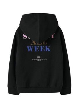 Felpa Name It Fofina nera per bambina