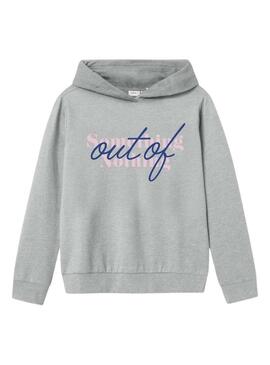 Felpa Name It Fofina grigia per bambina